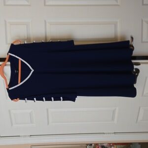 Navy Blue Embellished Dress
